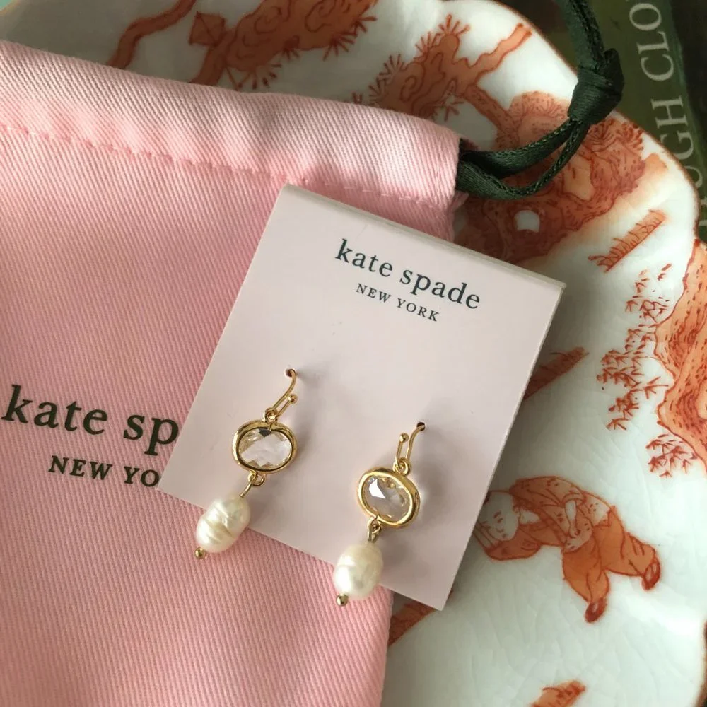✨ NEW Kate Spade Baroque Pearl Drop Statement Earrings